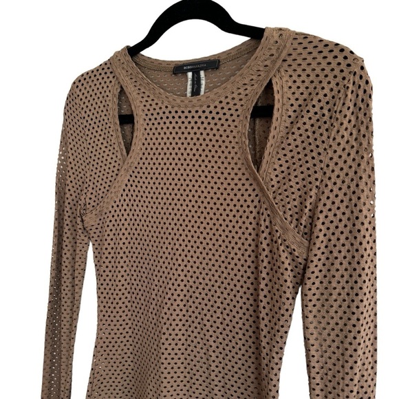 BCBGMAXAZRIA Mesh Cutout Mercy Top, Size S - Picture 4 of 8